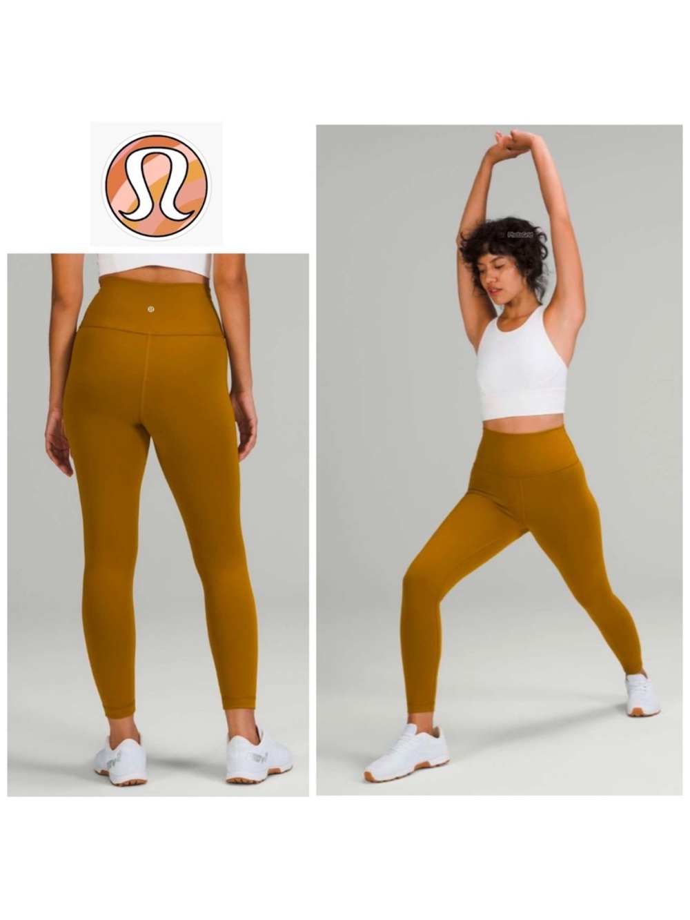Lululemon Sz 6 Wunder Train High-Rise Tight *25" in Gold Spice